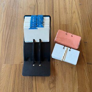 Rolodex V-File Jr. Model V524-J Metal Business Card File with extra cards